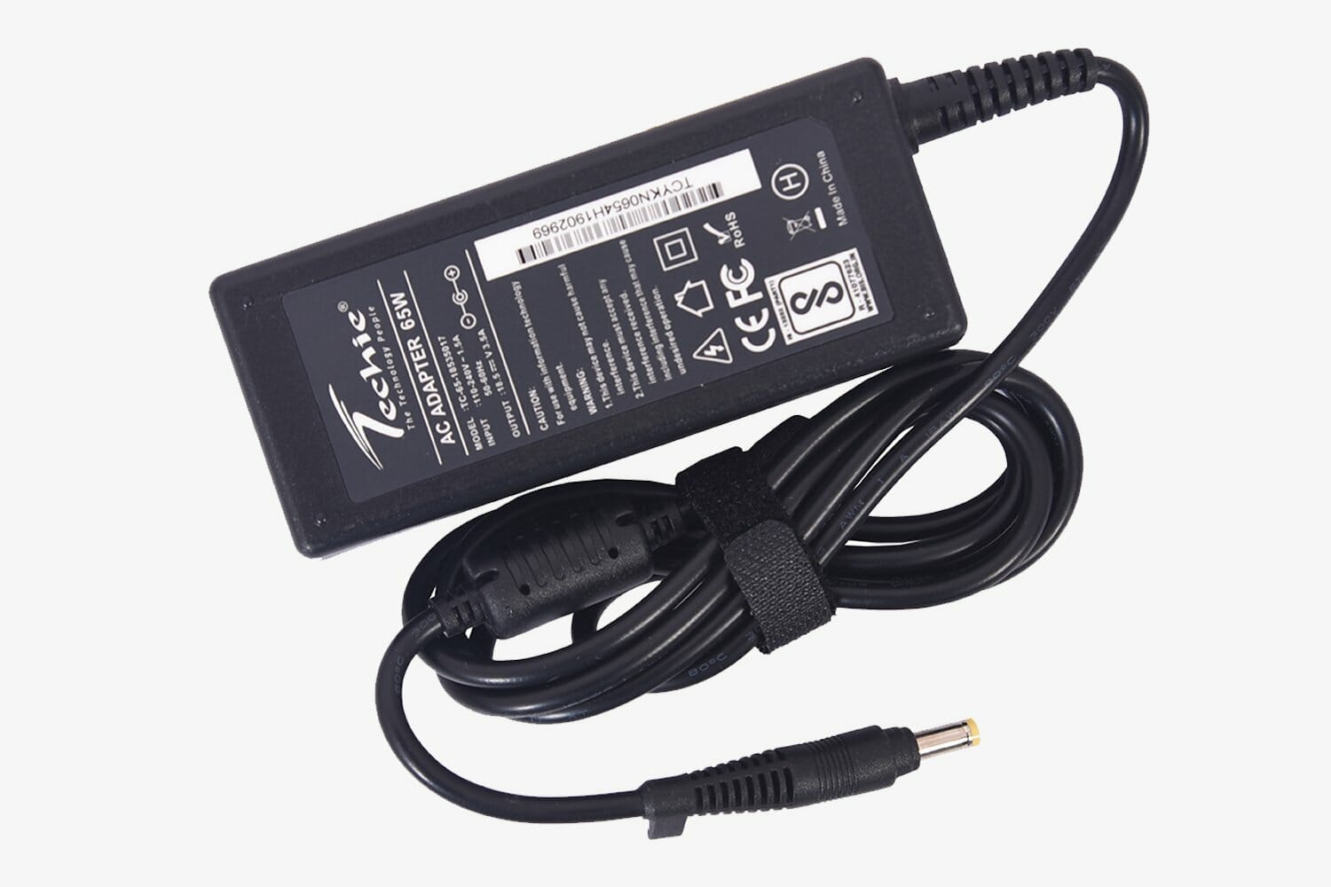 Techie Compatible HP 65W Laptop Charger for Mini 311-1000, Pavilion Dm1-1000, Dv2-1000eo, Dv4000, Dv5000, Spectre XT Pro & TabletPC TC4200 Series (18.5V, 3.5A)