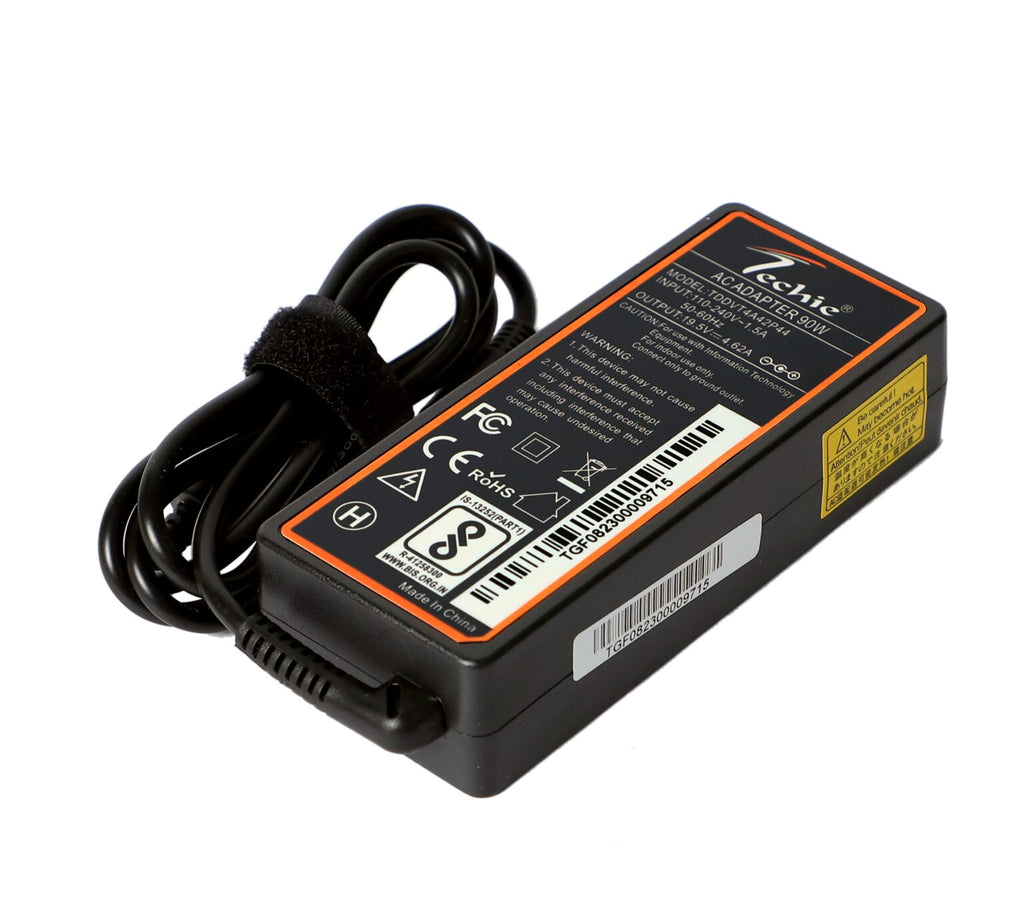 Techie Compatible Dell 90W Laptop Charger (19.5V, 4.62A) | 4.5 × 3.0 mm Pin