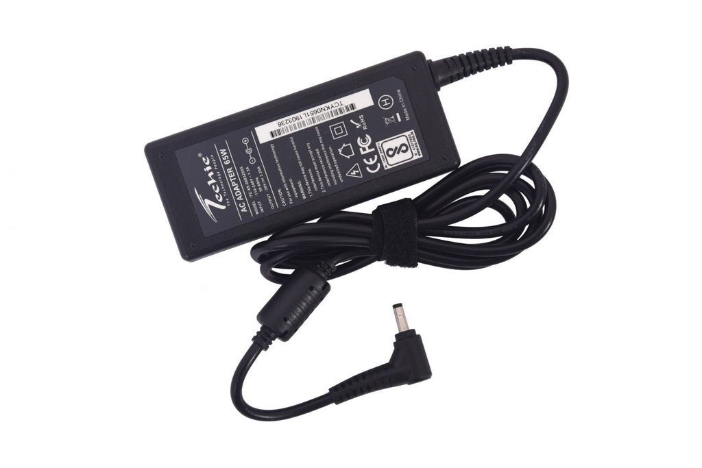 Techie Compatible Lenovo 65W Laptop Charger for IdeaPad 100-15IBD, 320-15ISK Series (20V, 3.25A) | 4.0 × 1.7 mm Pin