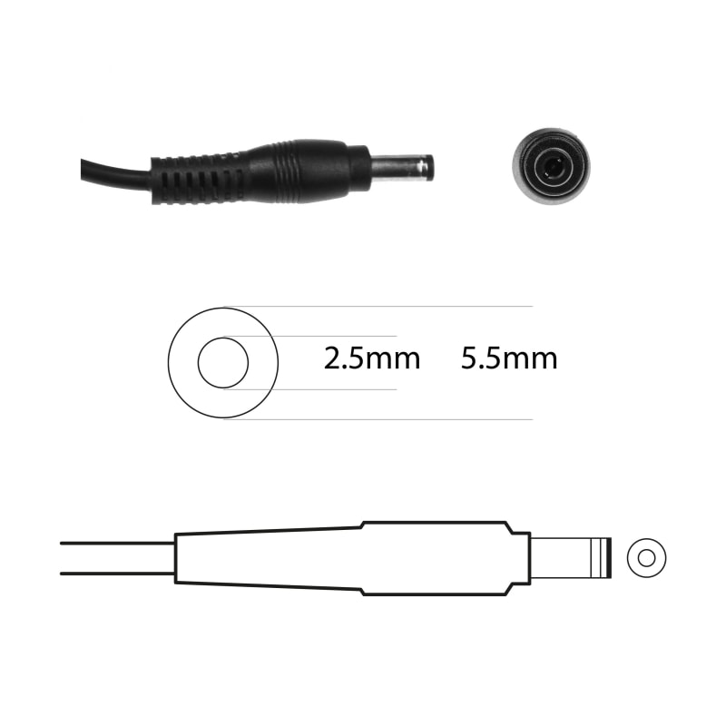 Techie Compatible Toshiba 45W Laptop Charger for Satellite C50D, U940, Portege Z830 Series (19V, 2.37A)