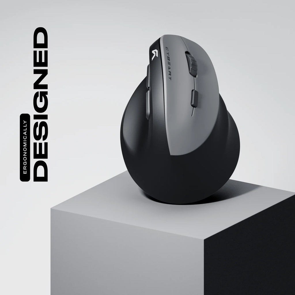 CYBEART | Arcus Wireless Ergonomic Mouse-black