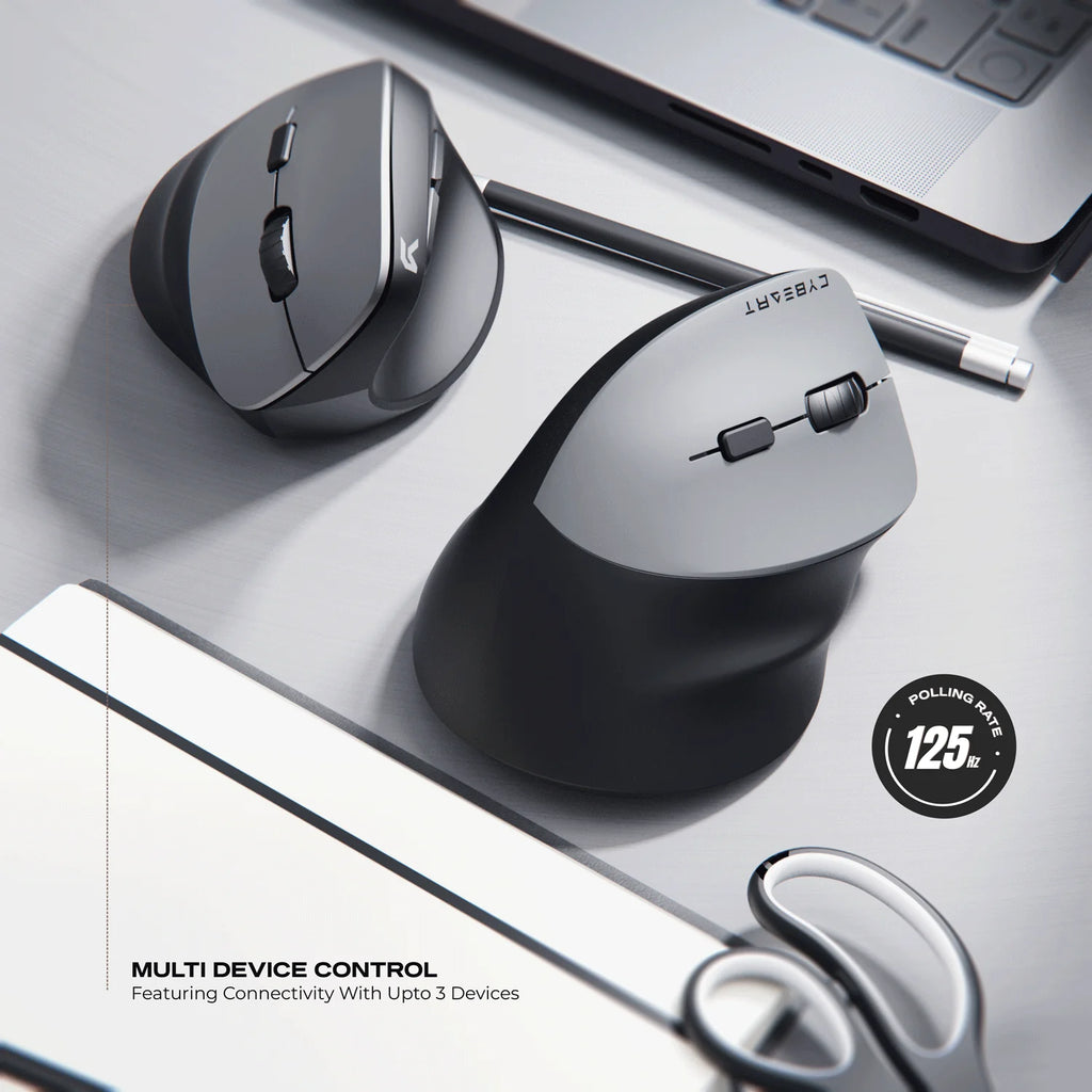CYBEART | Arcus Wireless Ergonomic Mouse-black