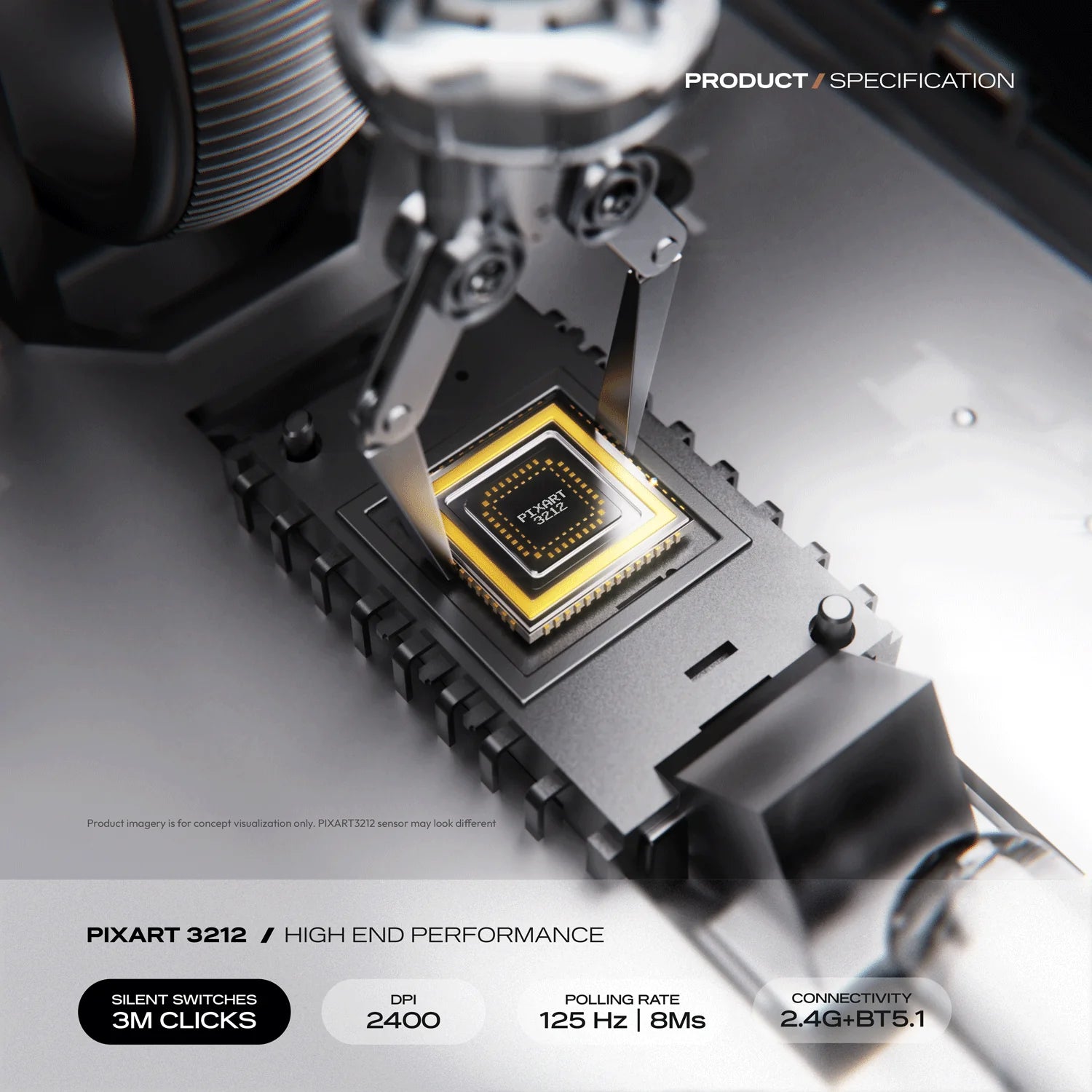 CYBEART | Arcus Wireless Ergonomic Mouse-Mocha mousse