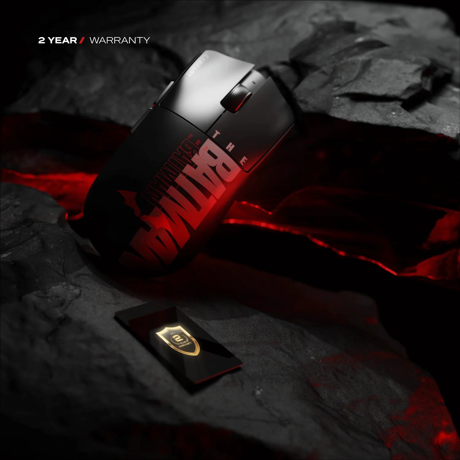 CYBEART | Artemis – Batman Edition - 1K 52g Ultra-light Hot-Swap Battery Tri-Mode Wireless Gaming Mouse