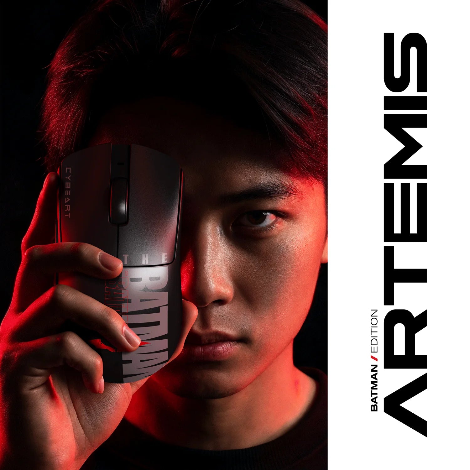 CYBEART | Artemis – Batman Edition - 1K 52g Ultra-light Hot-Swap Battery Tri-Mode Wireless Gaming Mouse