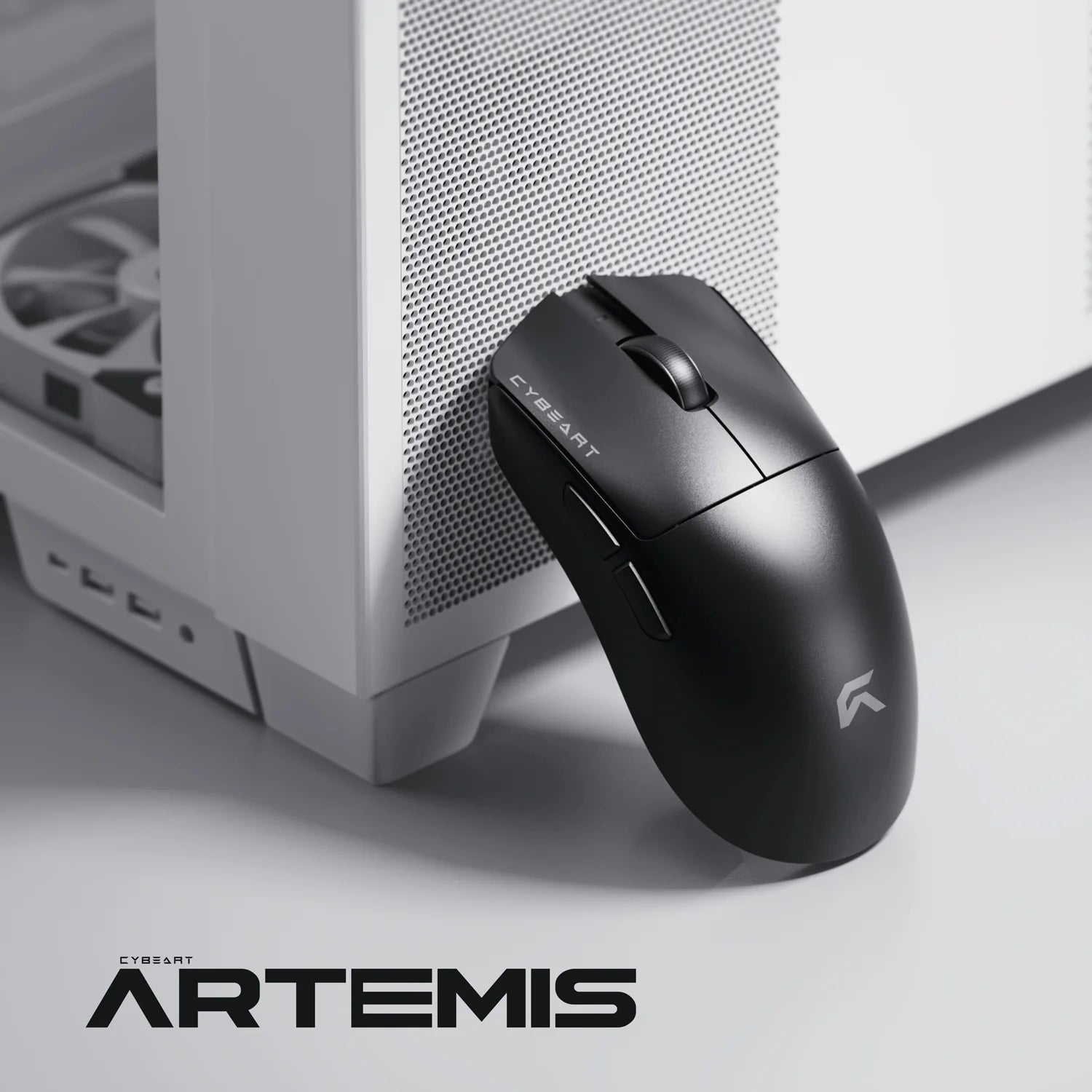 CYBEART | Artemis - 1K 52g Ultra-light Hot-Swap Battery Tri-Mode Wireless Gaming Mouse - Black