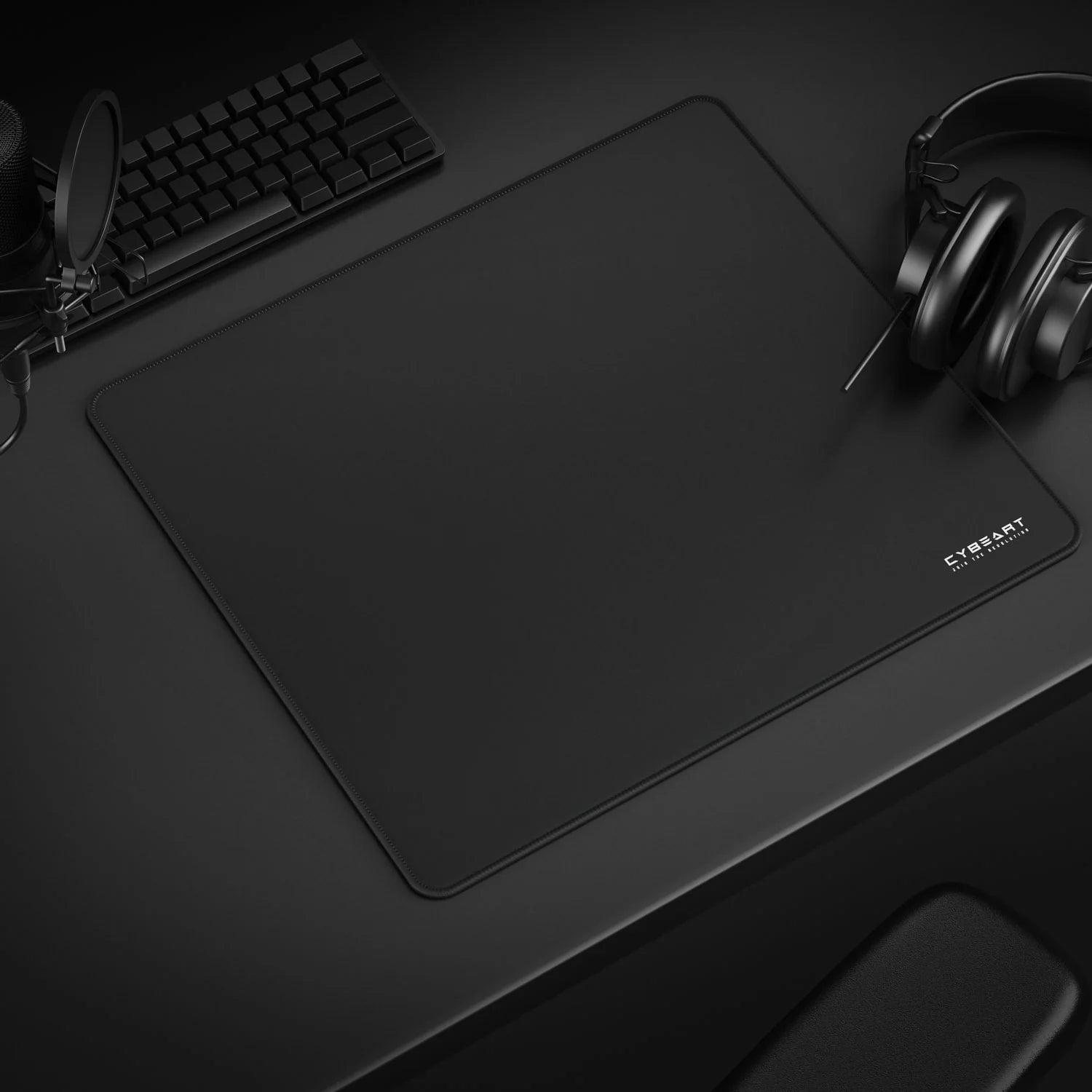 Cybeart | Ghost (Black) Gaming Mouse Pad