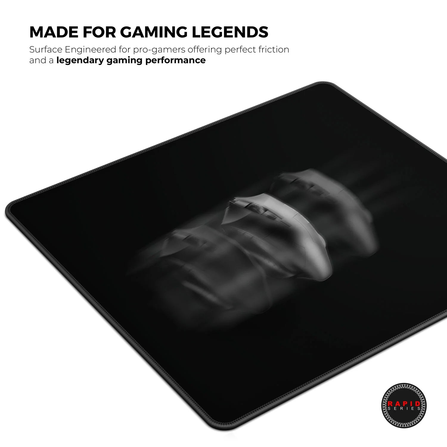 Cybeart | Ghost (Black) Gaming Mouse Pad