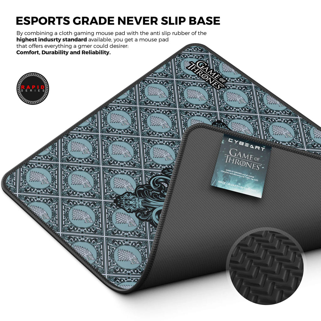 Cybeart | House Stark - Game of Thrones Gaming Mouse Pad