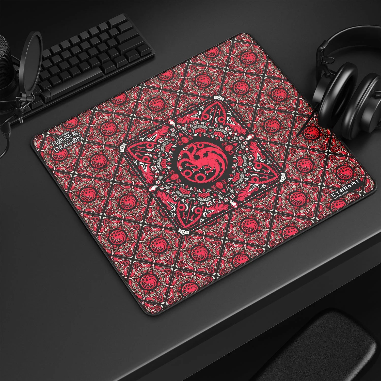 Cybeart | House Targaryen - House of Dragons Gaming Mouse Pad
