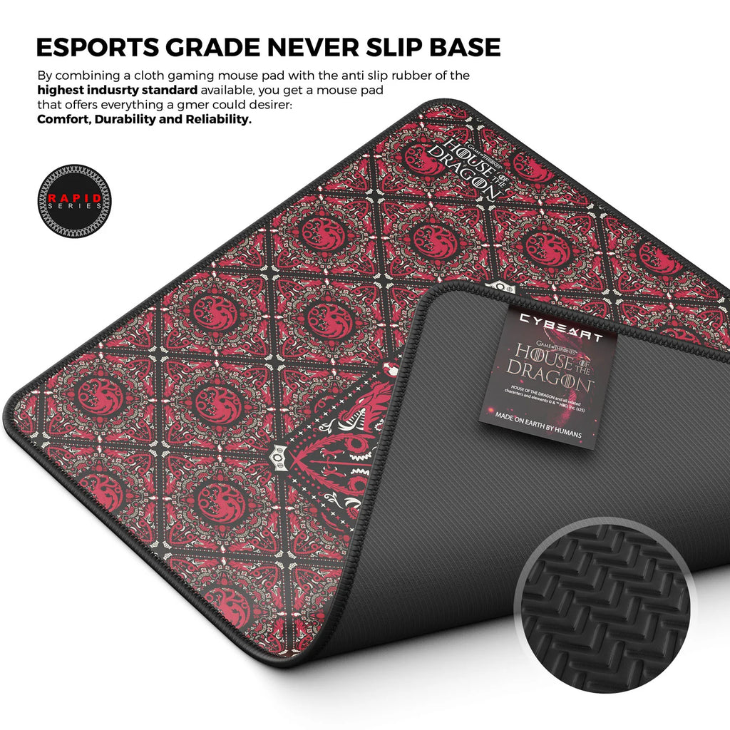 Cybeart | House Targaryen - House of Dragons Gaming Mouse Pad
