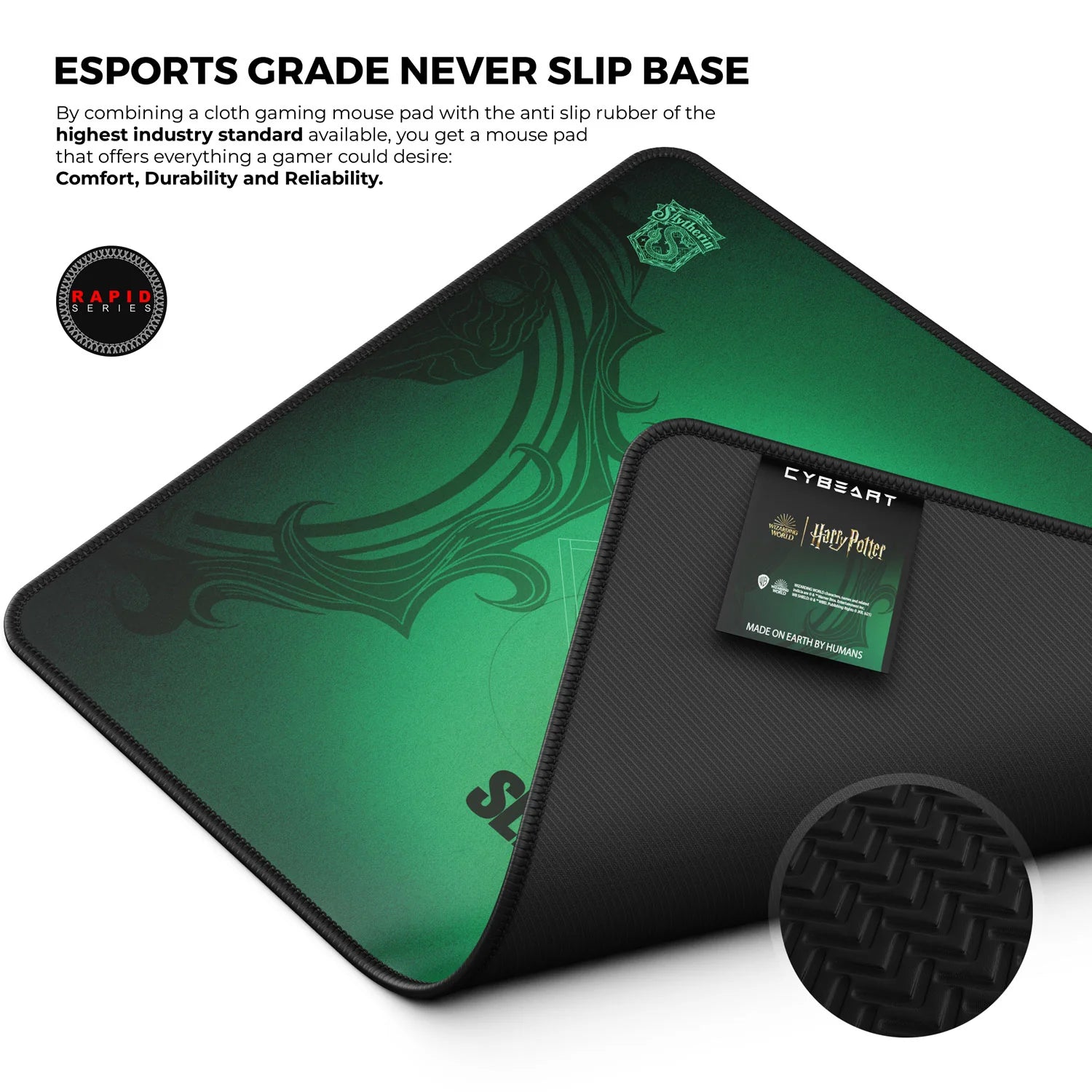Cybeart | Slytherin Gaming Mouse Pad