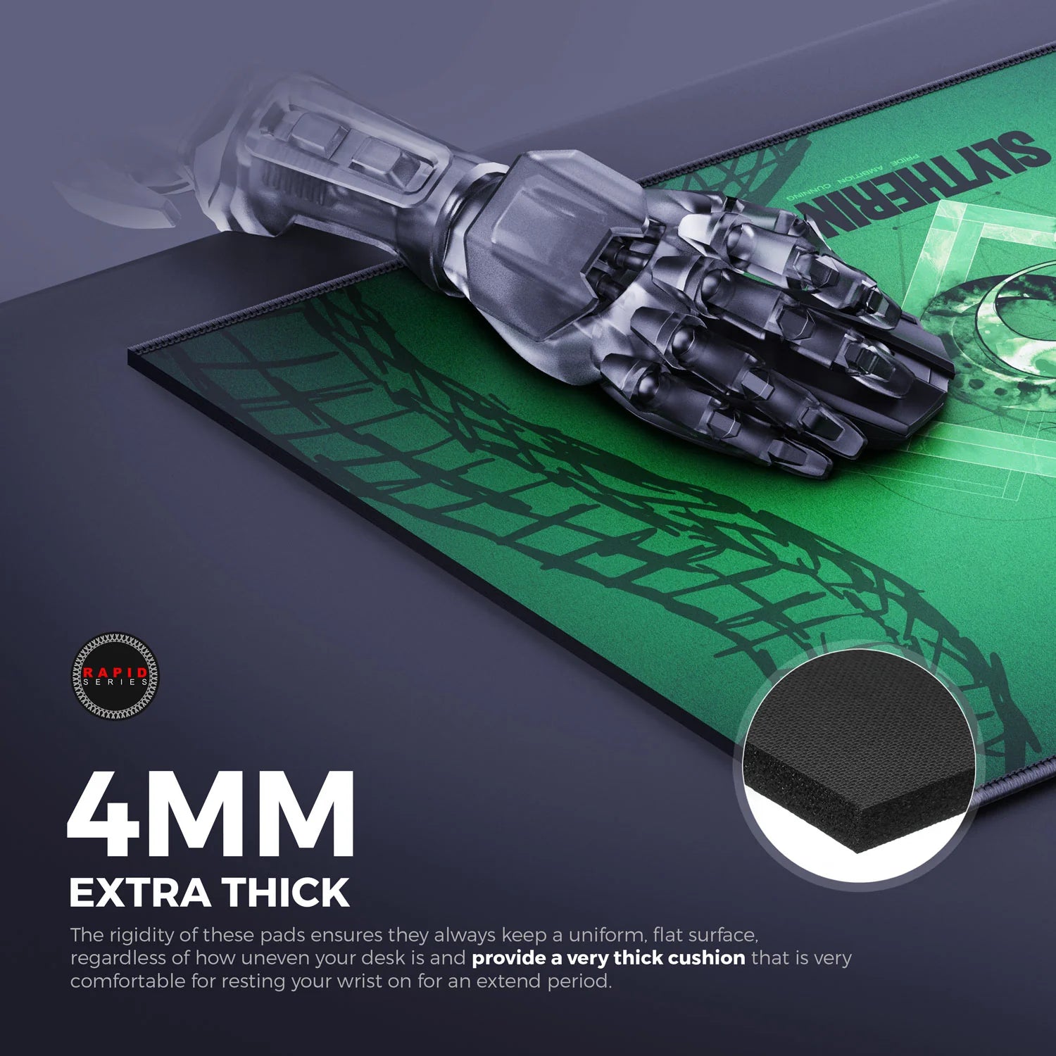 Cybeart | Slytherin Gaming Mouse Pad