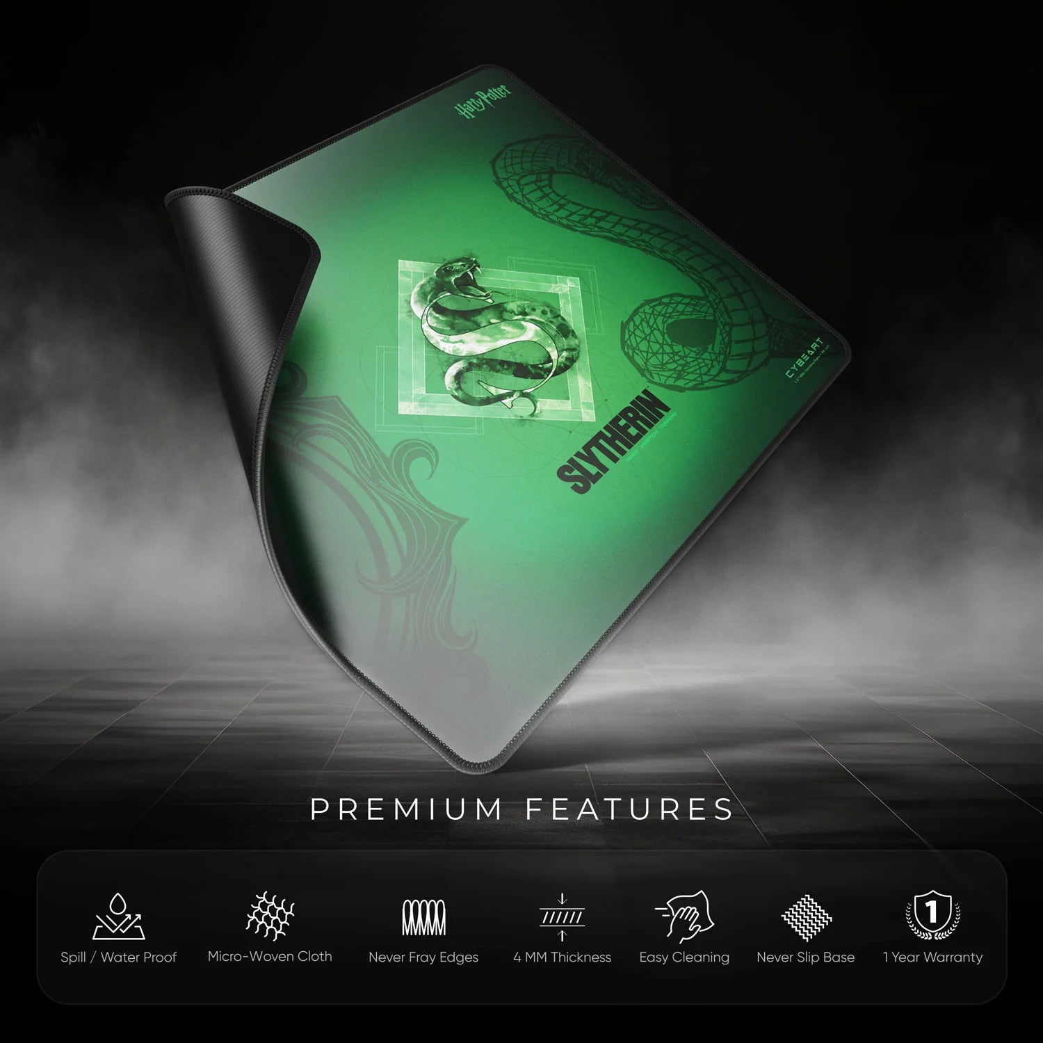 Cybeart | Slytherin Gaming Mouse Pad