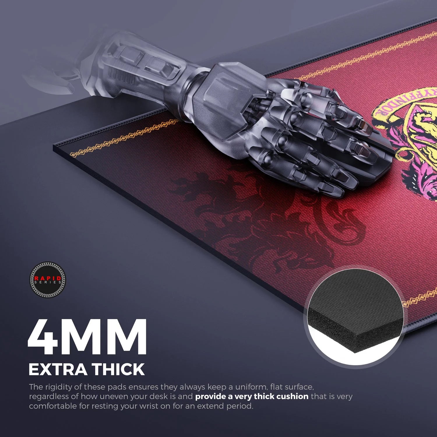 Cybeart | Gryffindor Classic Gaming Mouse Pad