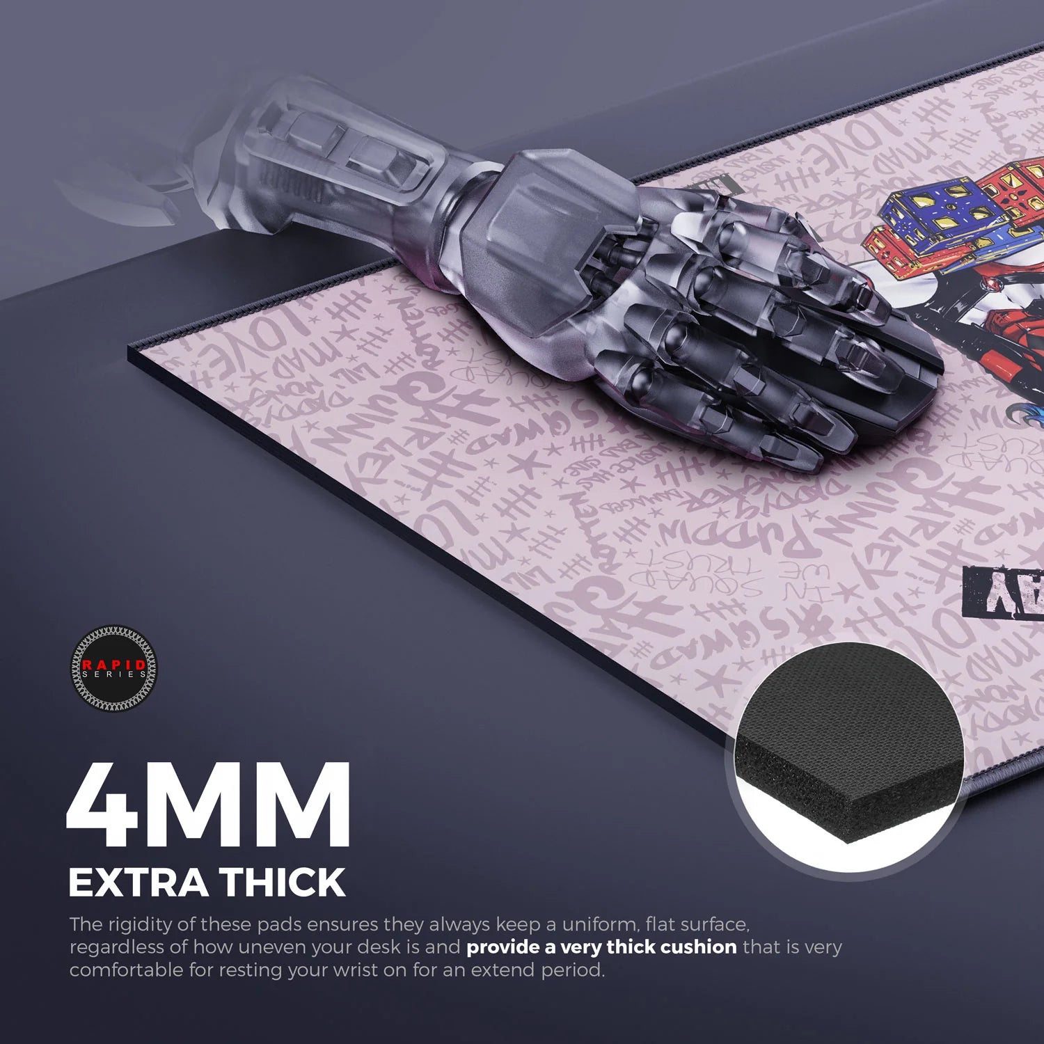 Cybeart | Harley Quinn Gaming Mouse Pad