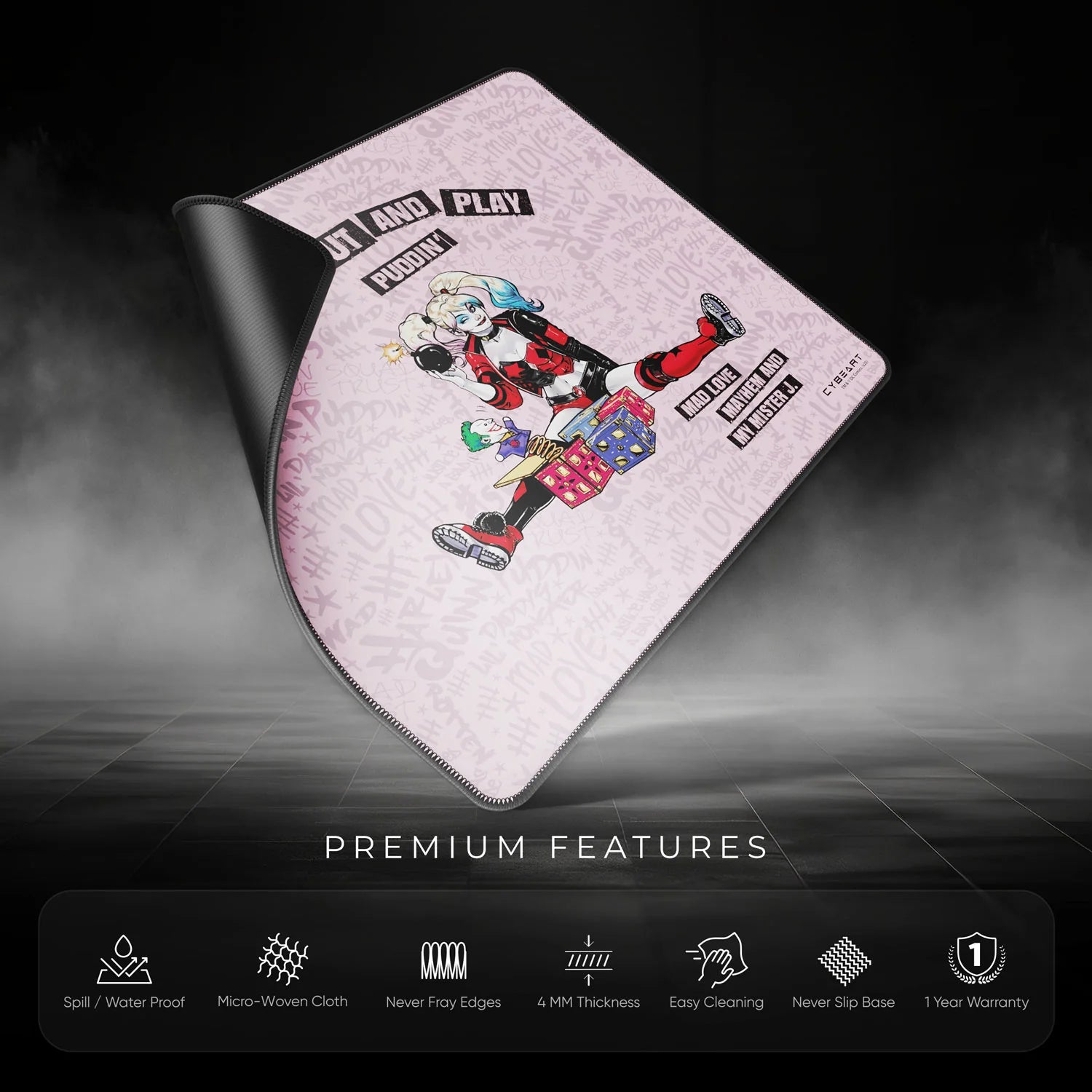 Cybeart | Harley Quinn Gaming Mouse Pad