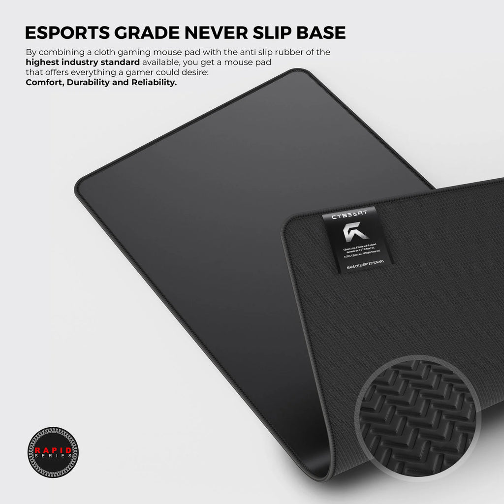 Cybeart | Ghost (Black) Gaming Mouse Pad