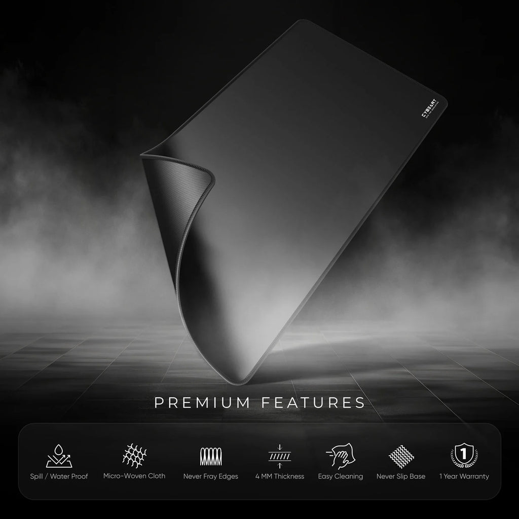 Cybeart | Ghost (Black) Gaming Mouse Pad