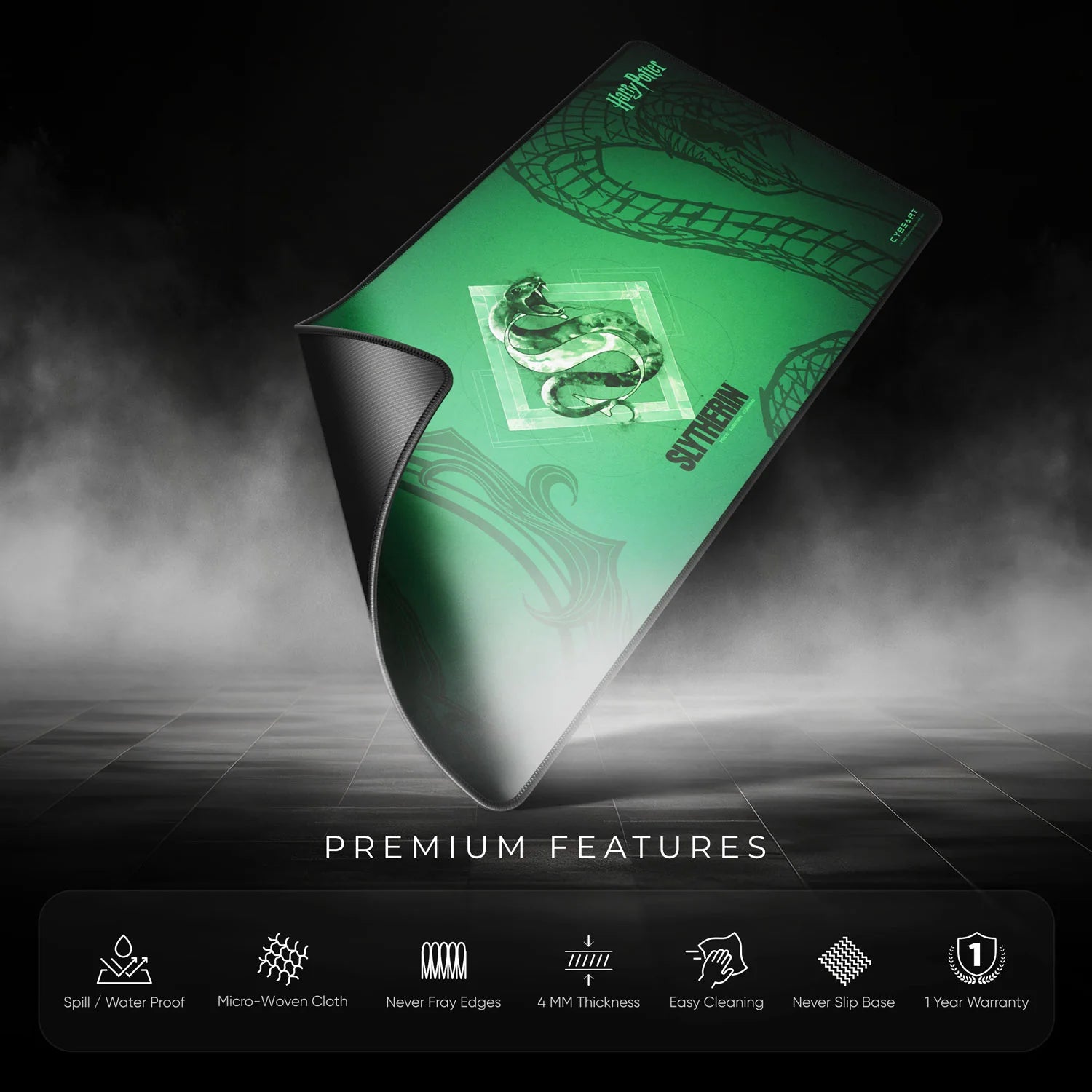 Cybeart | Slytherin Gaming Mouse Pad