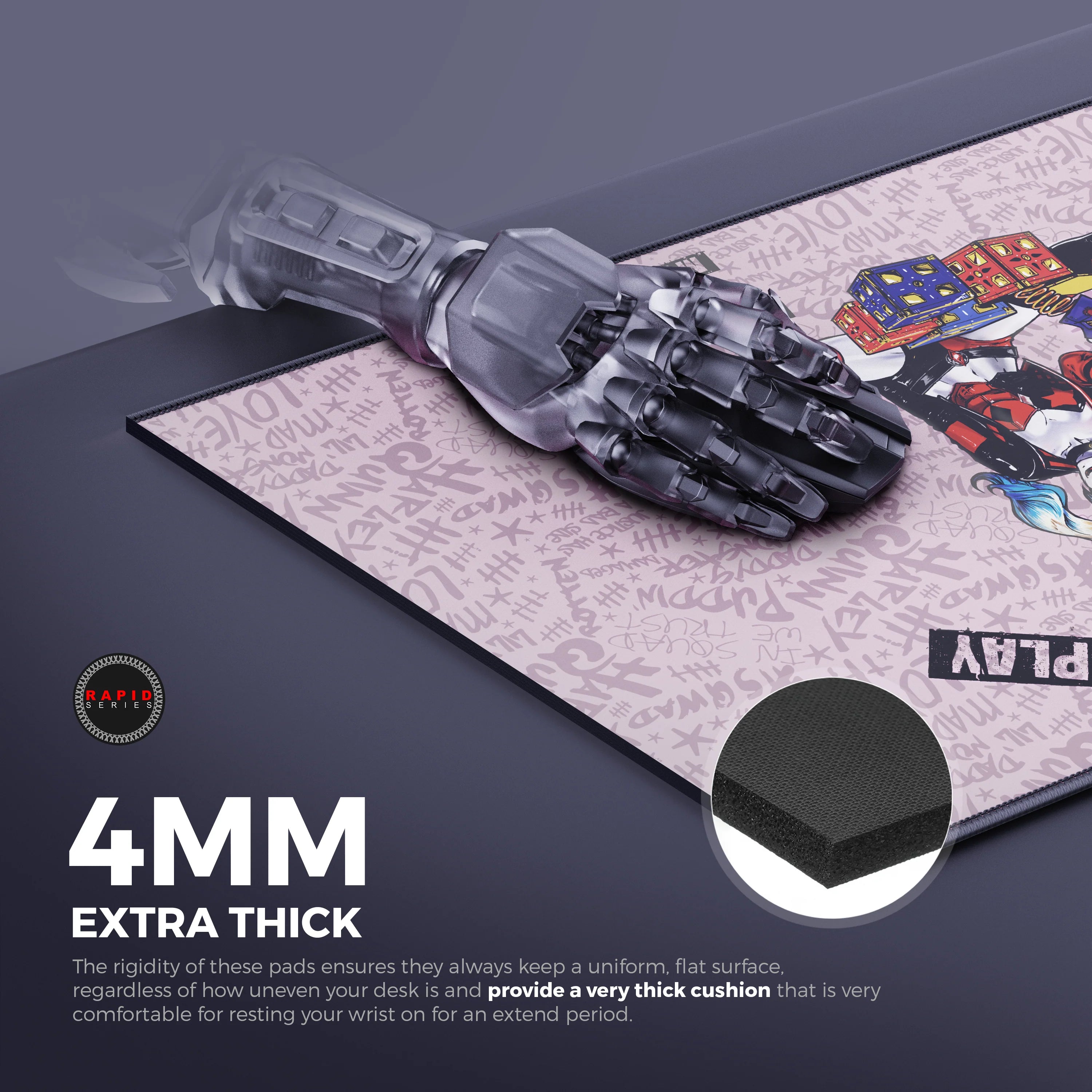 Cybeart | Harley Quinn Gaming Mouse Pad