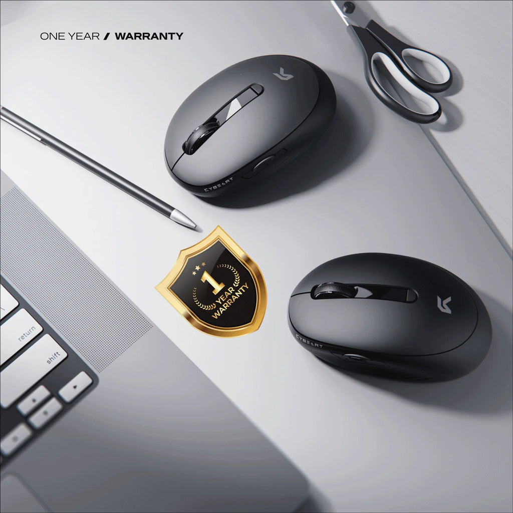 CYBEART | Pocket Wireless Ergonomic Mouse-Black