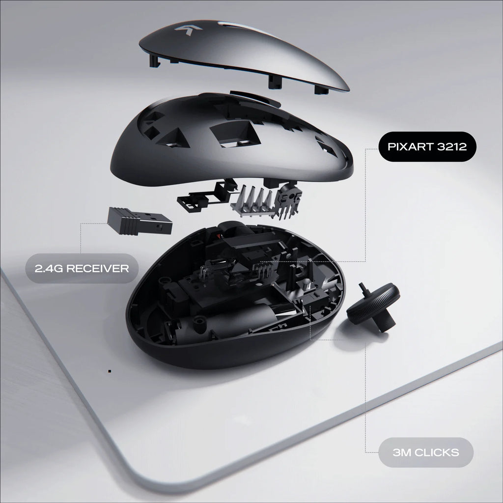 CYBEART | Pocket Wireless Ergonomic Mouse-Black