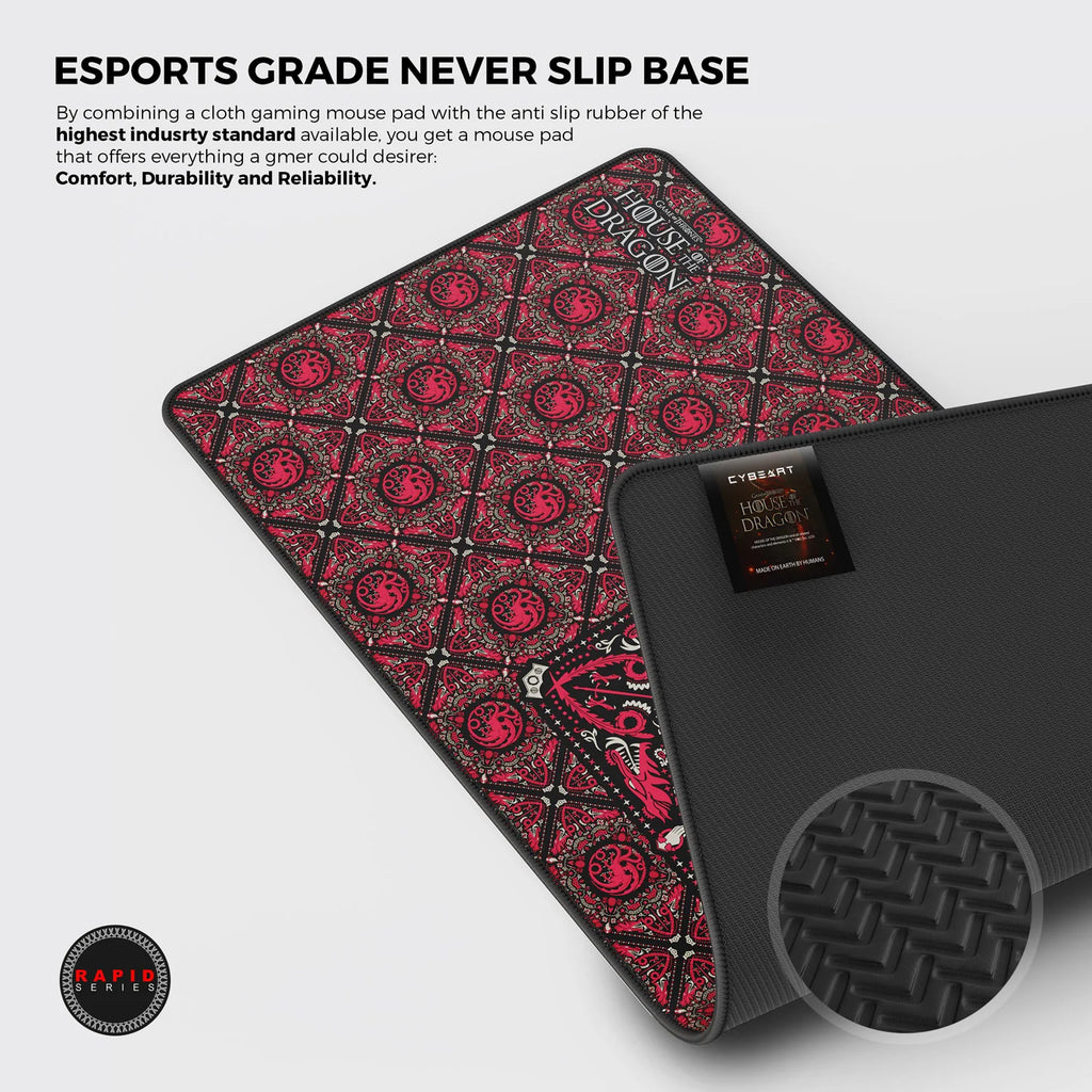 Cybeart | House Targaryen - House of Dragons Gaming Mouse Pad