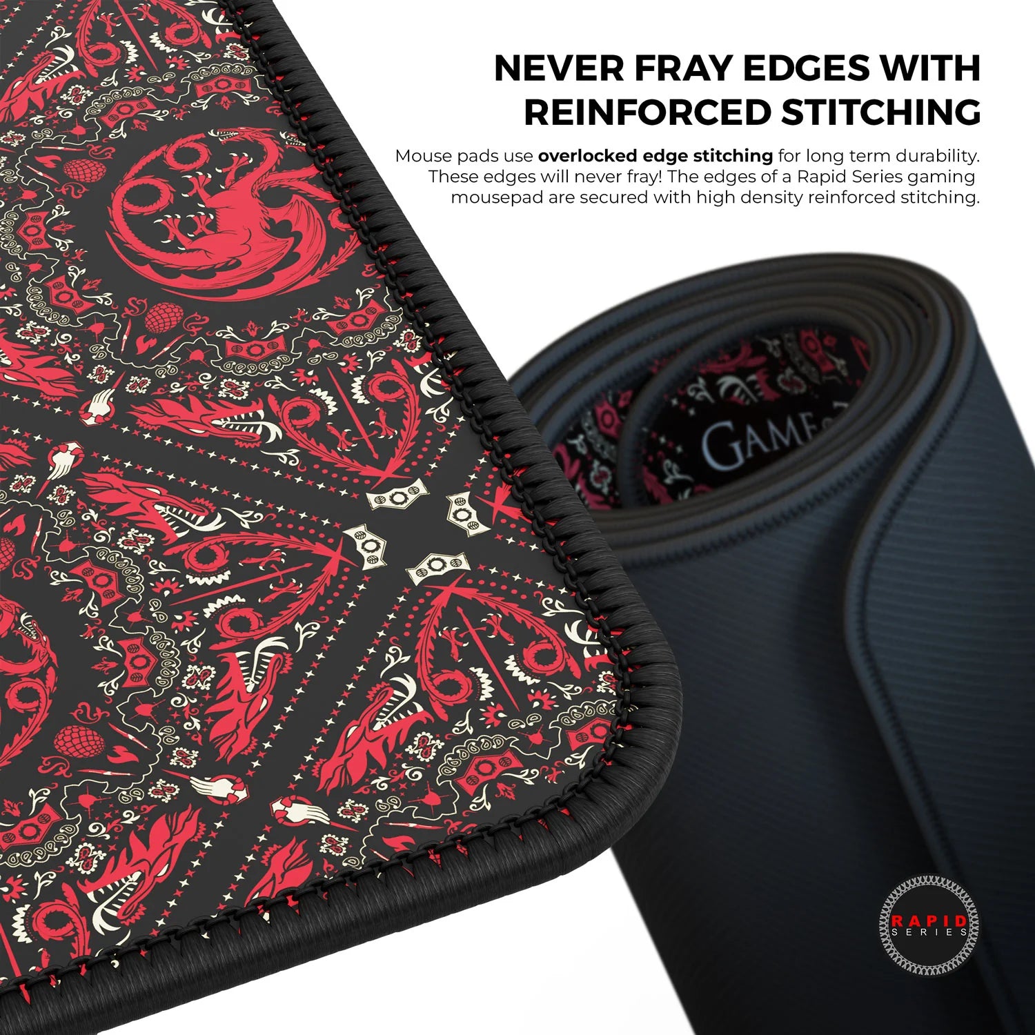 Cybeart | House Targaryen - House of Dragons Gaming Mouse Pad