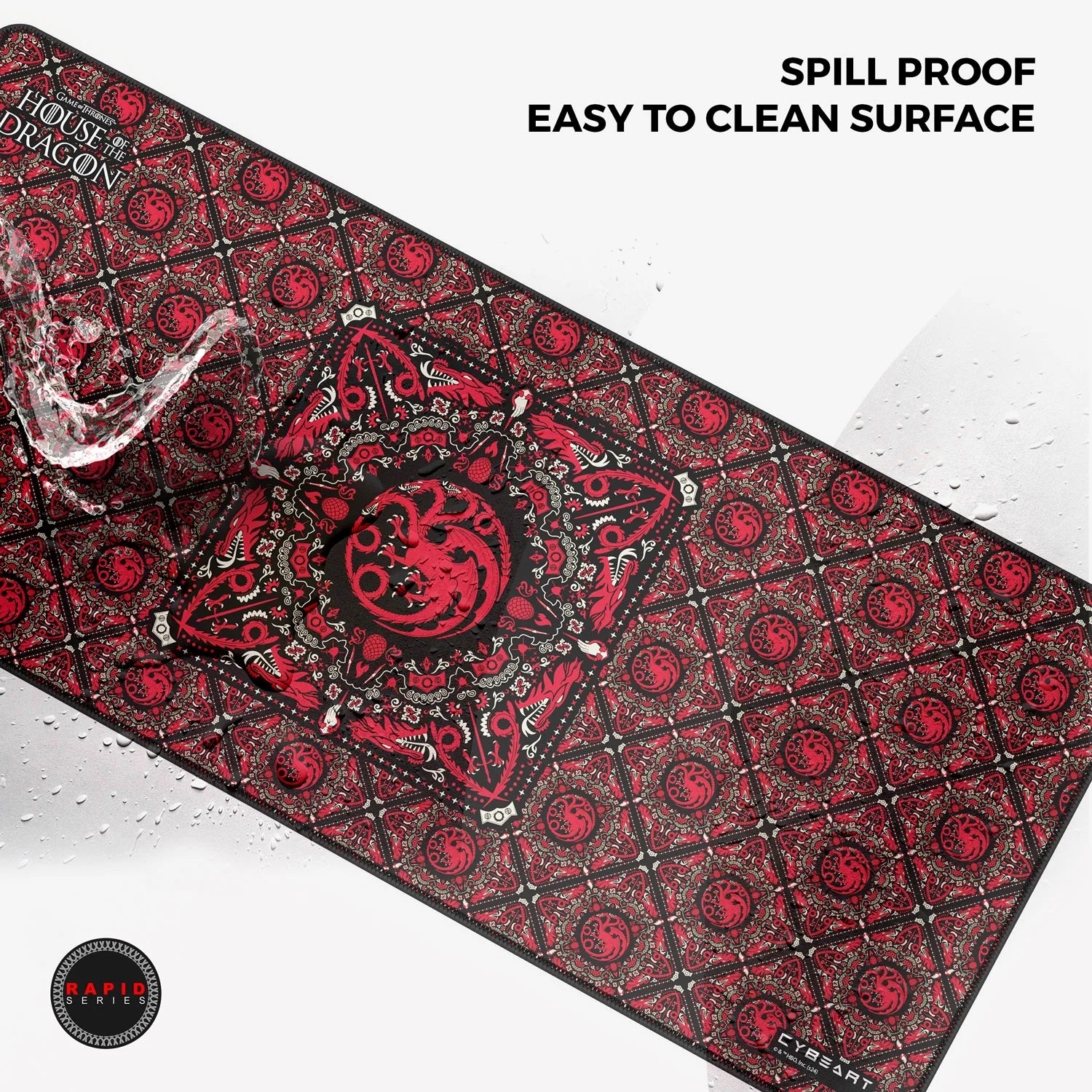 Cybeart | House Targaryen - House of Dragons Gaming Mouse Pad