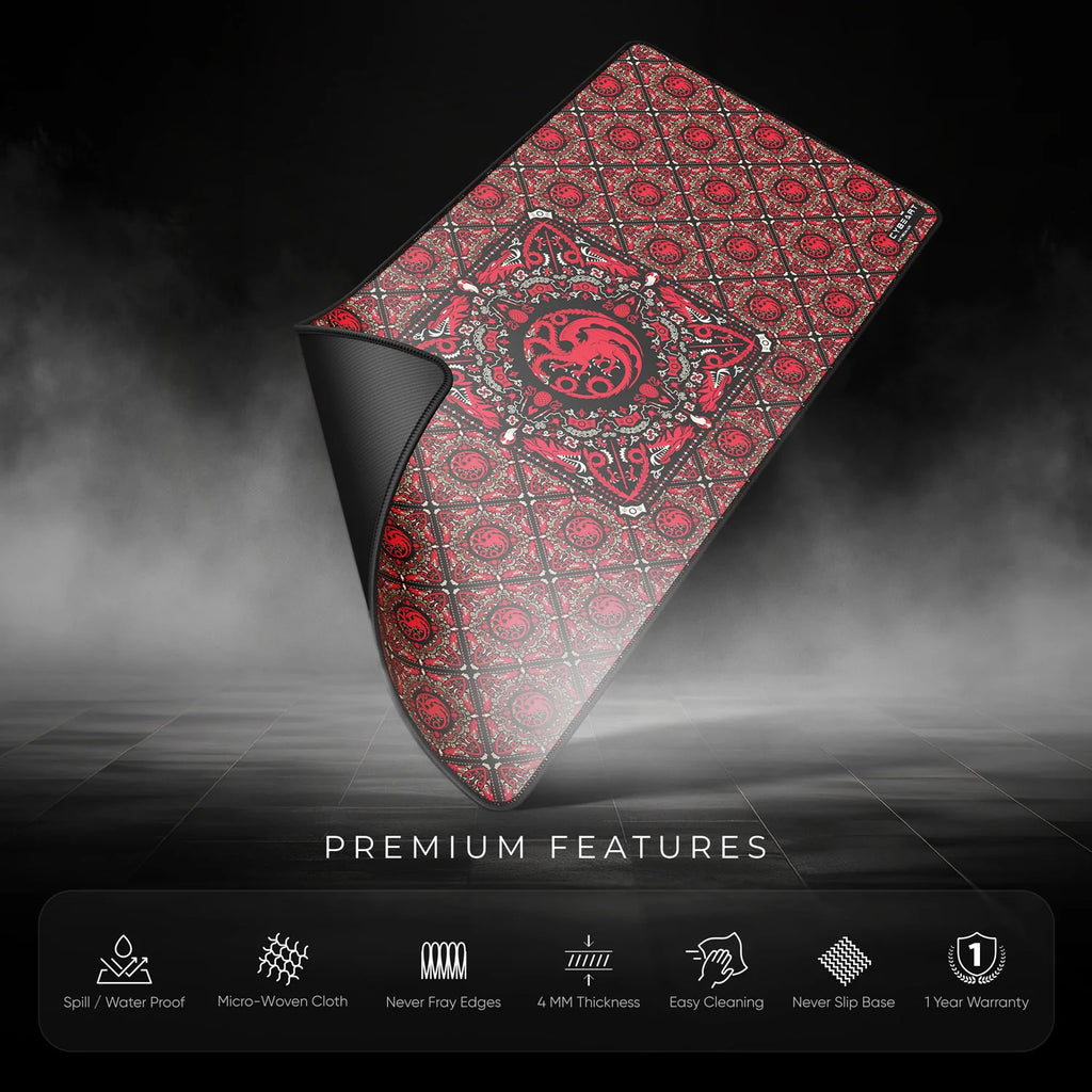 Cybeart | House Targaryen - House of Dragons Gaming Mouse Pad