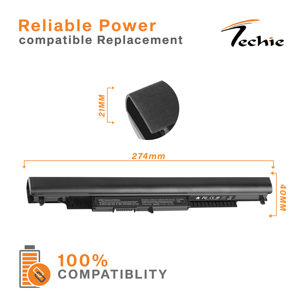 Techie Compatible Laptop Battery for HP HS03, HS04, 240 G4 Series (2200mAh, 4-Cell)