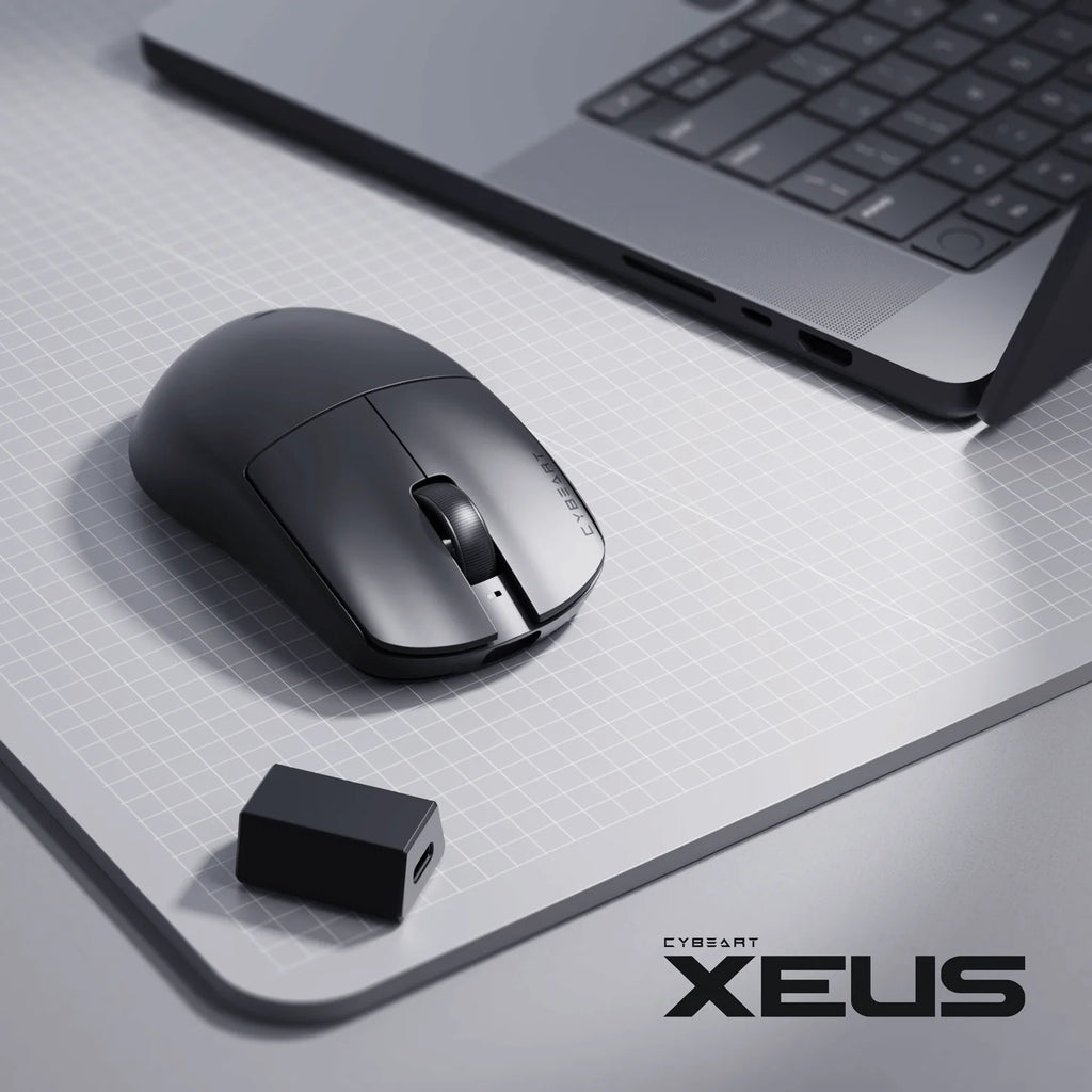 CYBEART | Xeus - 8K 39g Ultra-light Tri-Mode Wireless Gaming Mouse - Black