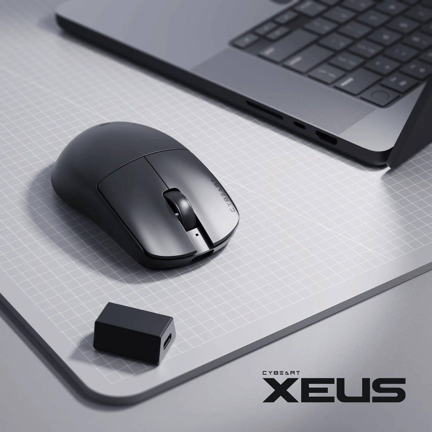 CYBEART | Xeus - 8K 39g Ultra-light Tri-Mode Wireless Gaming Mouse - Black