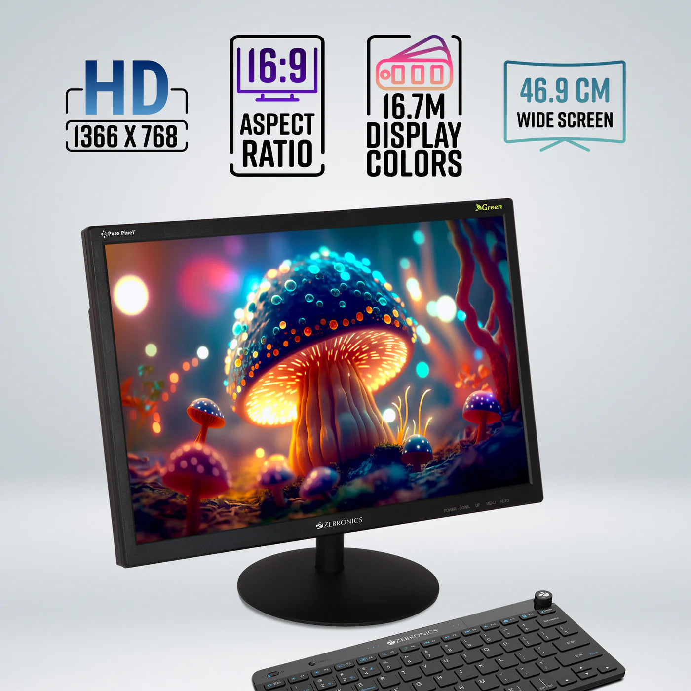 ZEBRONICS Zeb-V19HD LED Monitor