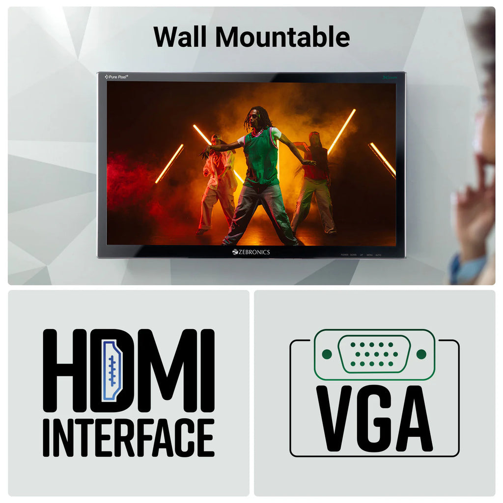 ZEBRONICS Zeb-V19HD LED Monitor