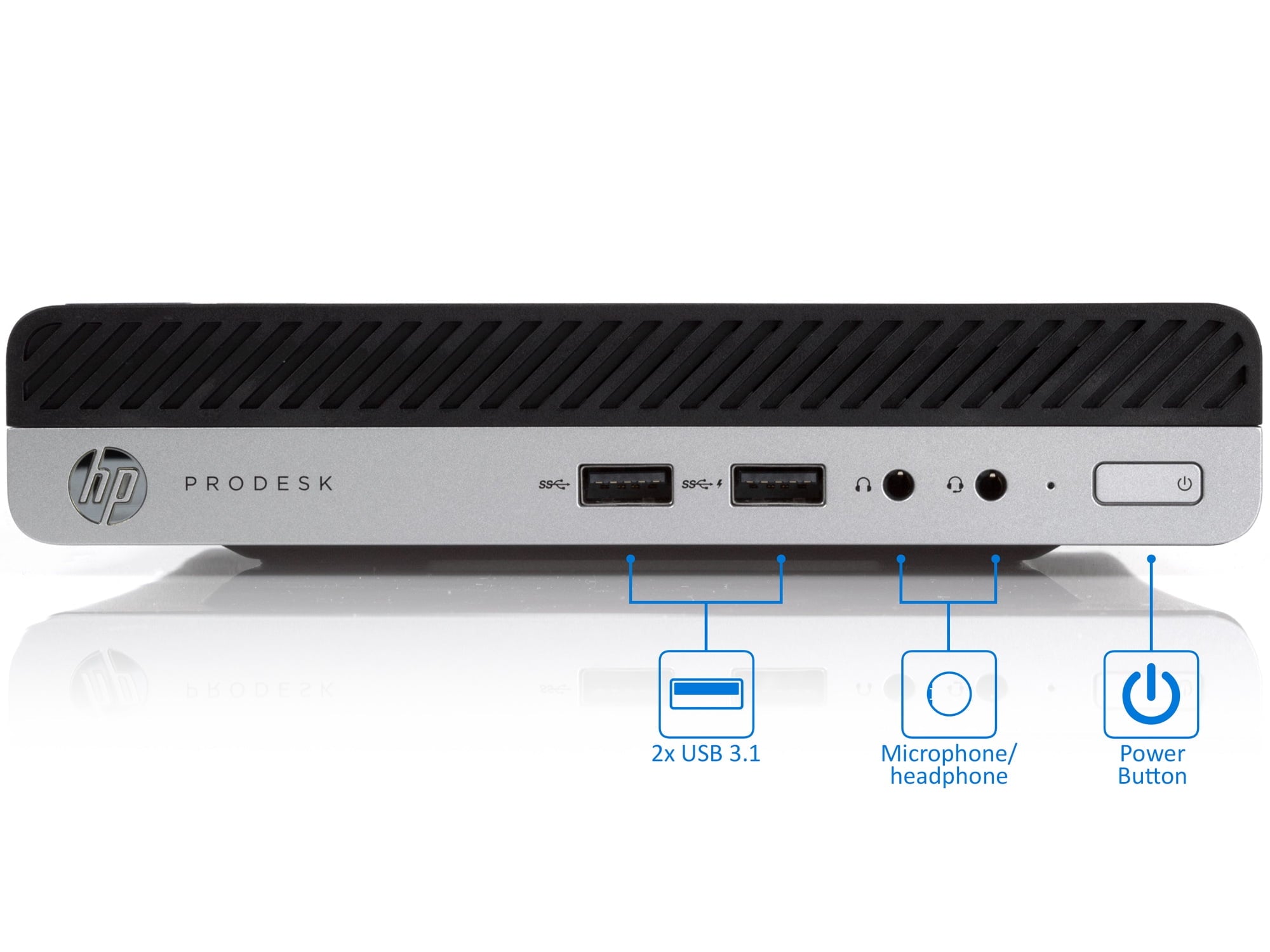 HP ProDesk 400 G4 Mini PC – Professionally Refurbished |Intel i3 8th Gen | 8GB RAM | 256GB SSD