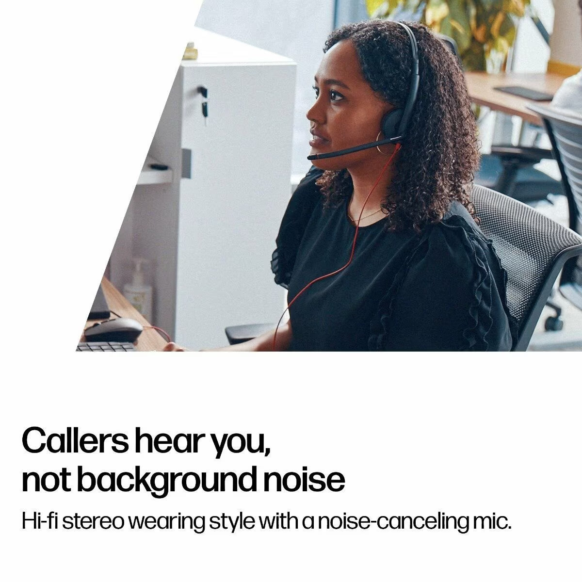 Poly Blackwire 3220 Stereo USB-C Headset with USB-A Adapter | Noise-Cancelling Mic