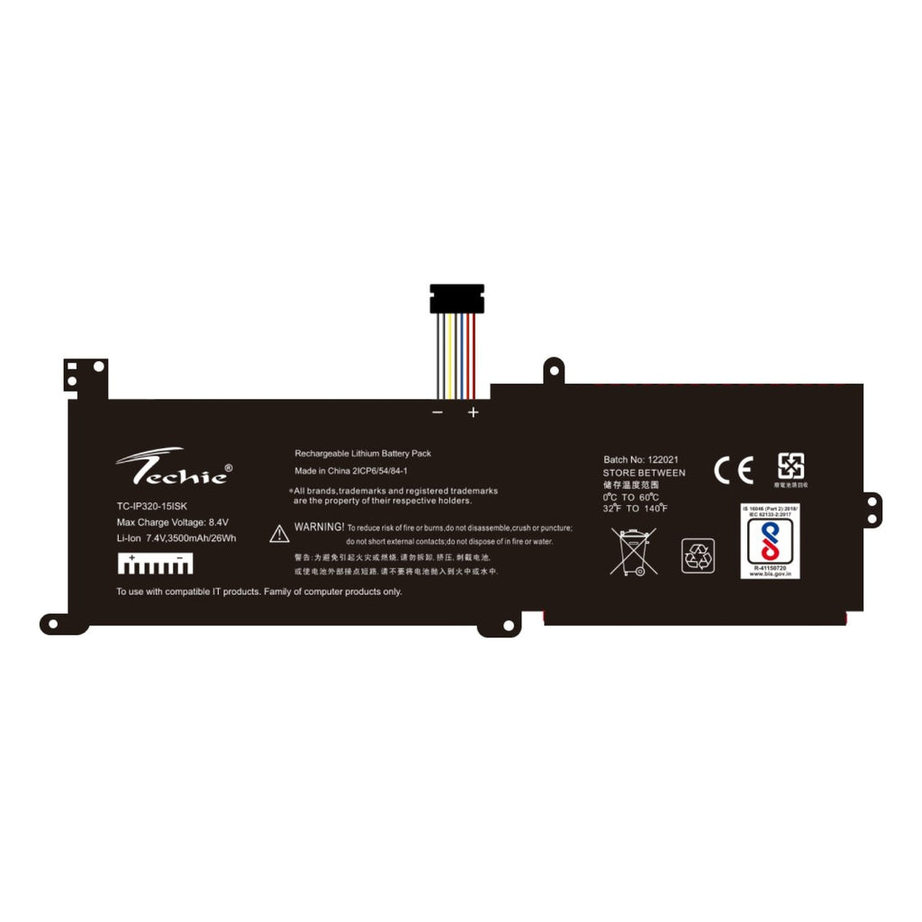 Techie Compatible Laptop Battery for Lenovo IdeaPad Series (L16C2PB1 / L16C2PB2)