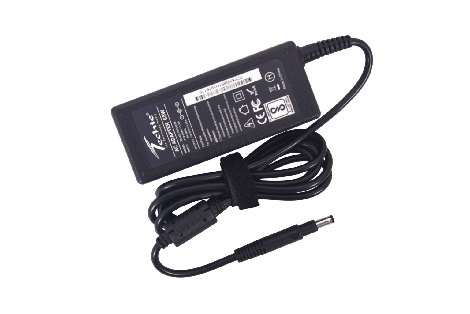 Techie Compatible HP 65W Laptop Charger for Pavilion 15-B, TouchSmart 14-b, Sleekbook 15-b, Envy 4, Envy 6 Series (19.5V, 3.33A)