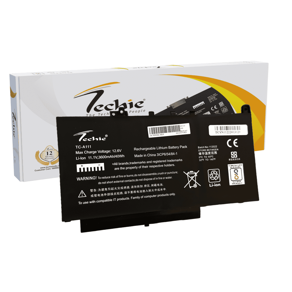 Techie Compatible Laptop Battery for Dell Latitude E7470 (0579TY / 579TY / F1KTM / PDNM2)