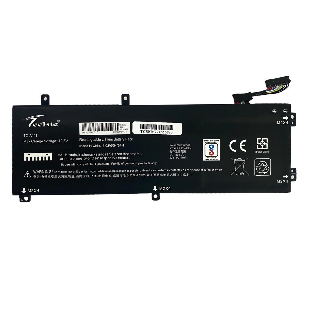 Techie Compatible Laptop Battery for Dell XPS 15 / Precision 5510 (H5H20)