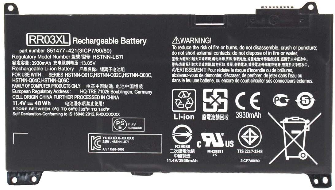 Techie Compatible Laptop Battery for HP ProBook Series (RR03XL Compatible)