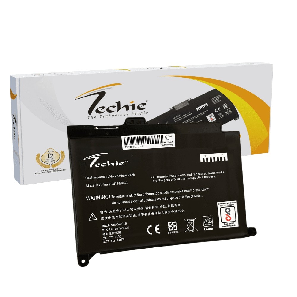 Techie Compatible Laptop Battery for HP Pavilion Series (BP02XL / BPO2XL)