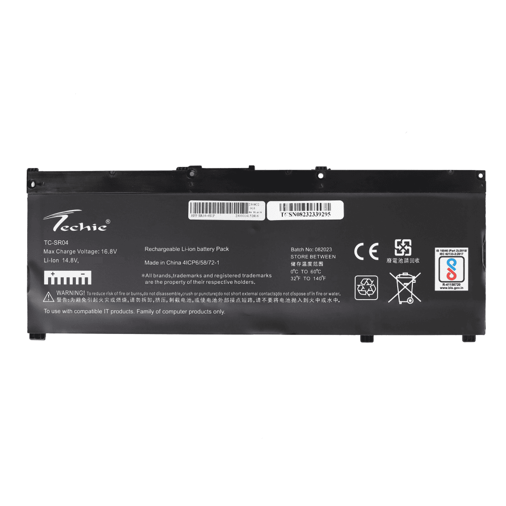 Techie Compatible Laptop Battery for HP SR04 – SR03XL / SR04XL (Omen 15-CE / Pavilion Gaming 15-CX0000NK Series)