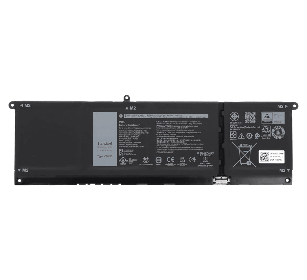 Techie Compatible Laptop Battery for Dell Inspiron / Vostro Series (V6W33 Compatible)