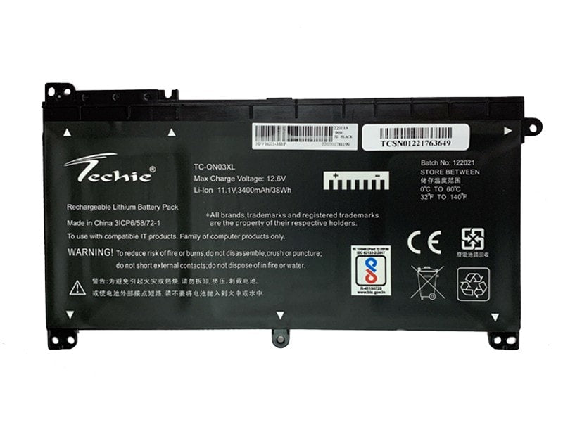 Techie Compatible Laptop Battery for HP Stream 14 / Pavilion x360 (ON03XL / B103XL / BI03XL)