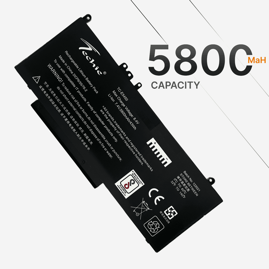 Techie Compatible Laptop Battery for Dell E5450 – G5M10 / Latitude E5550 / E5570 / E5470 Series