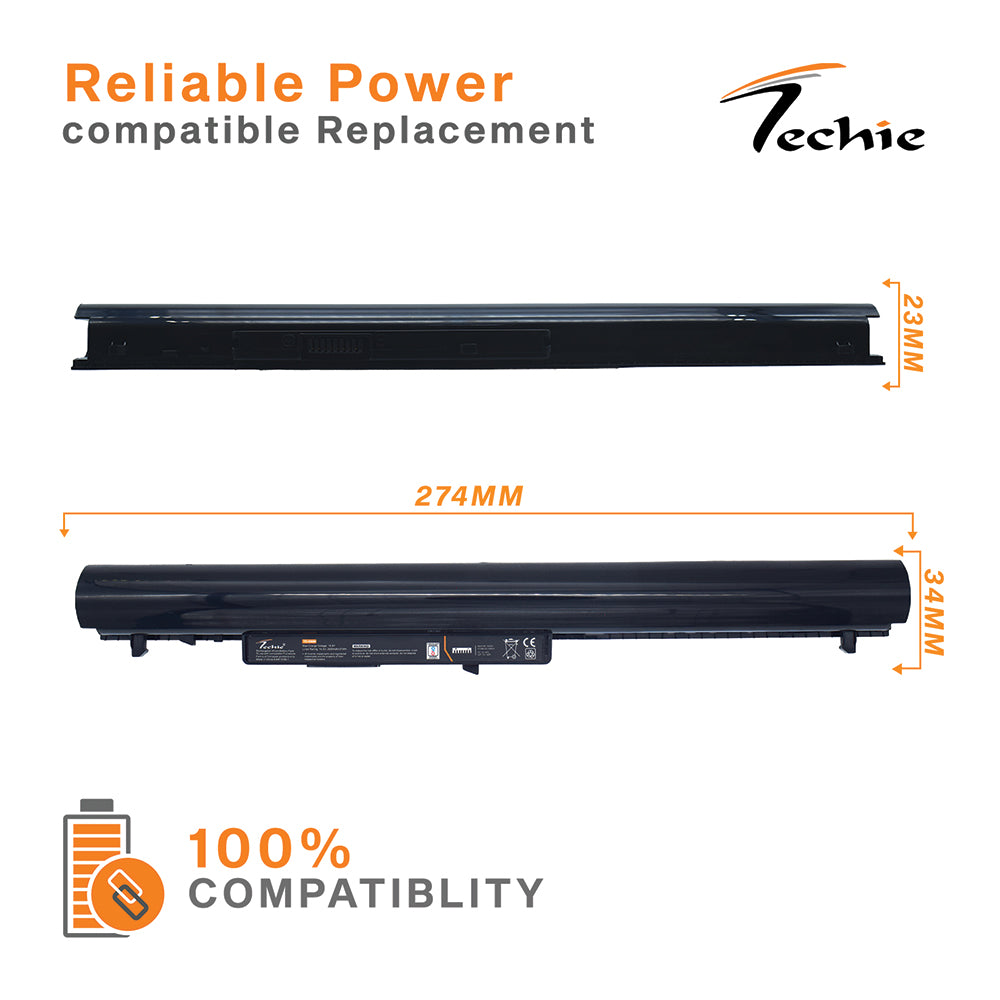 Techie Pro Series Laptop Battery for HP OA04 – 240 G2 / 245 G2 / 250 G2 / 255 G2 / 14-R / 15-R / CQ14 / CQ15 Series