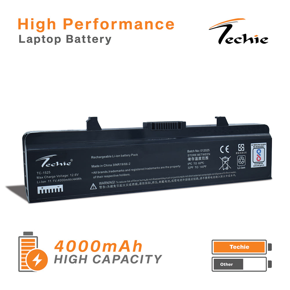 Techie Compatible Laptop Battery for Dell Inspiron 1525 / 1545 / Vostro 500 Series